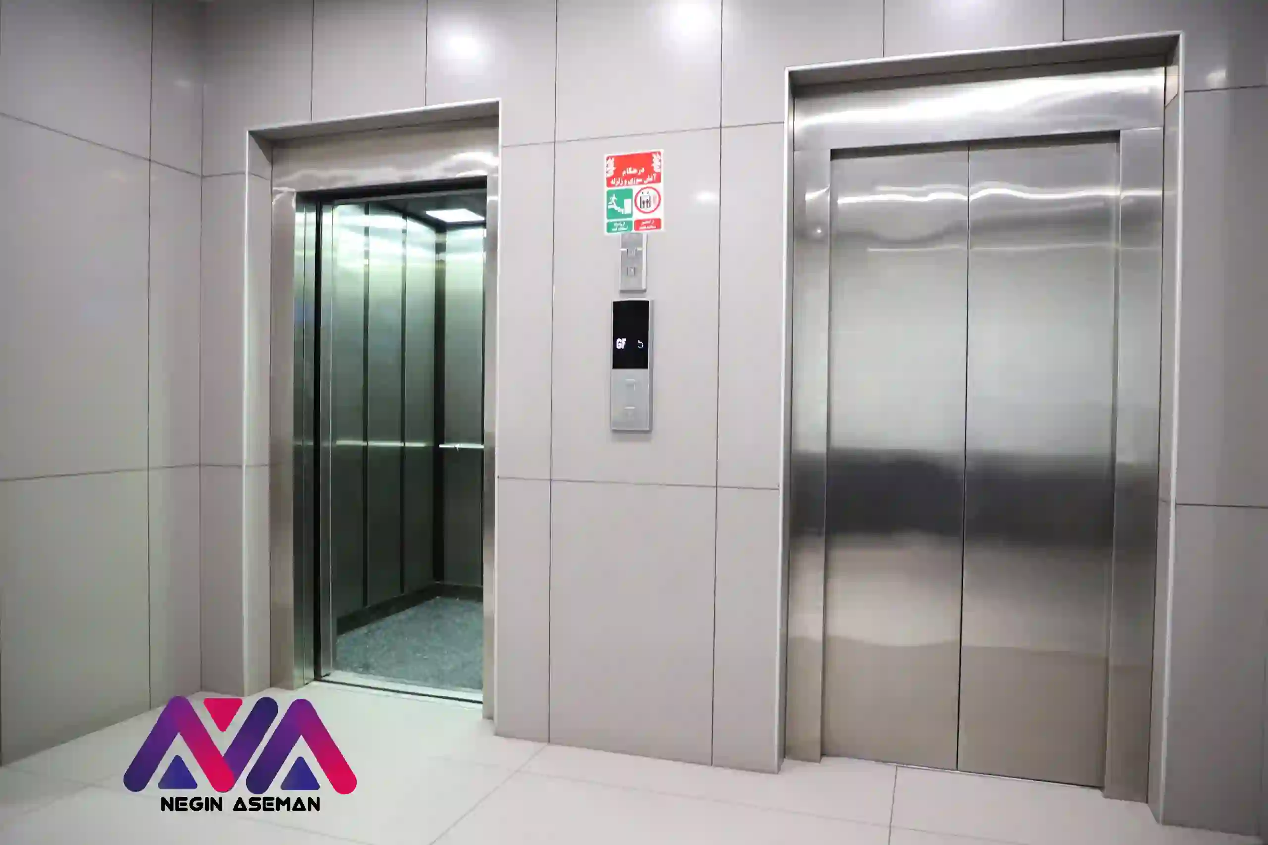 کابین آسانسور کانه با طراحی لوکس